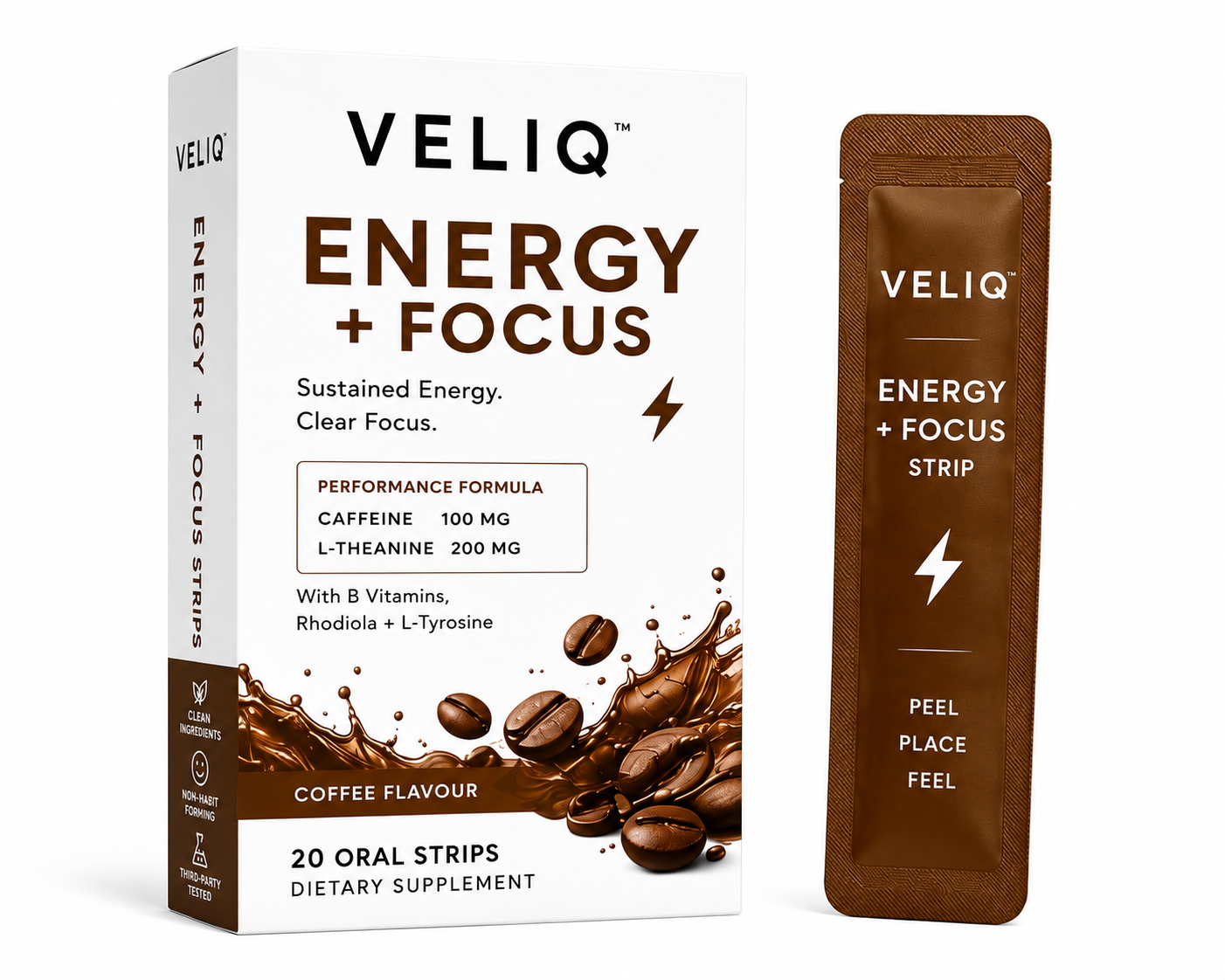 Veliq Energy and Focus strips
