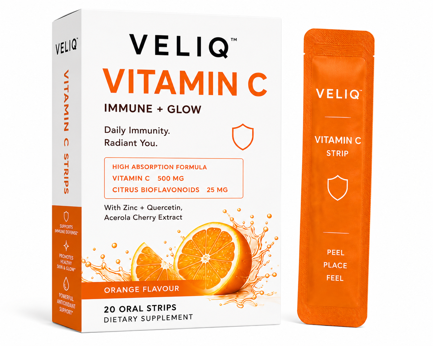 Veliq Vitamin C immune and glow strips